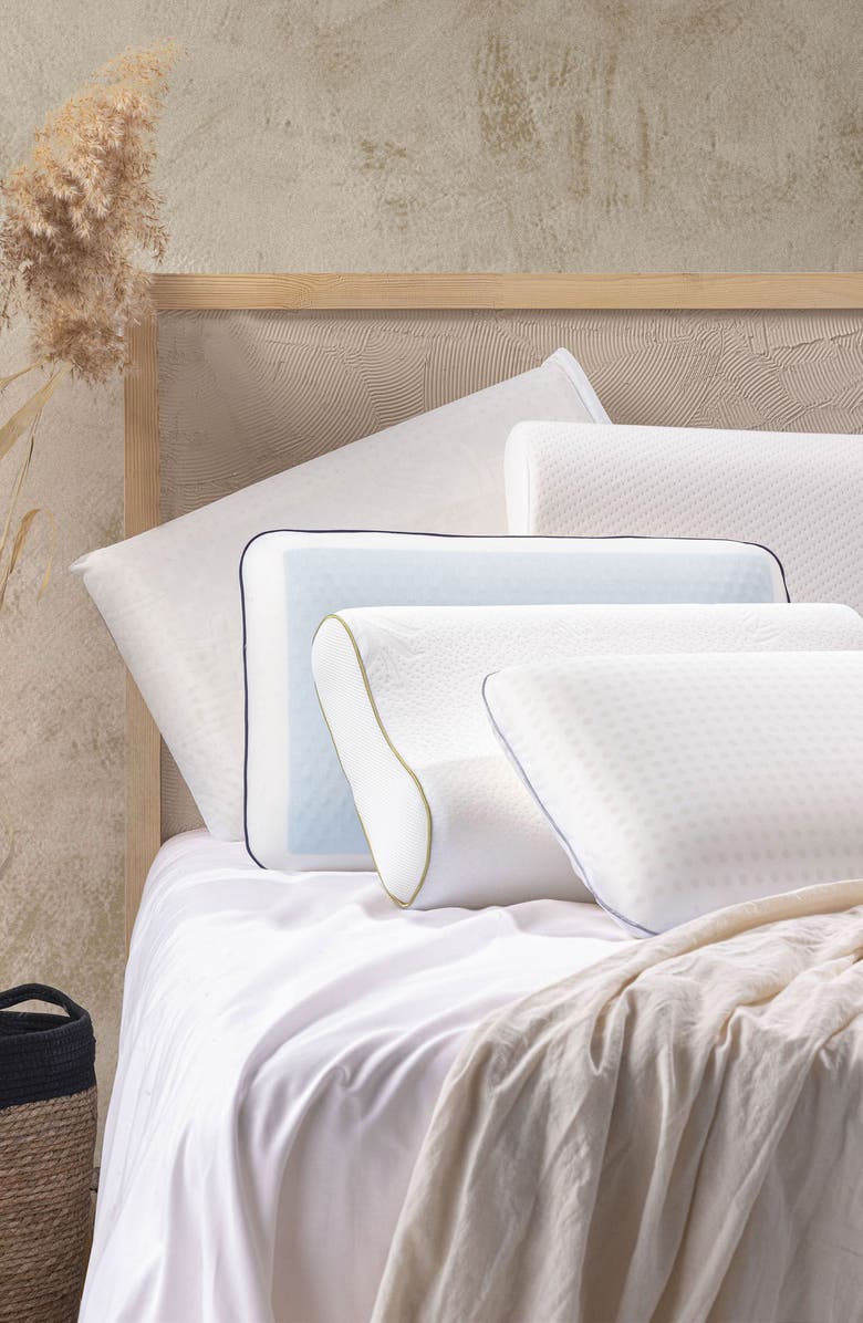 DePera Visco Massage Pillow, Alternate, color, White