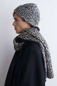 COS Flecked Wool-Blend Beanie