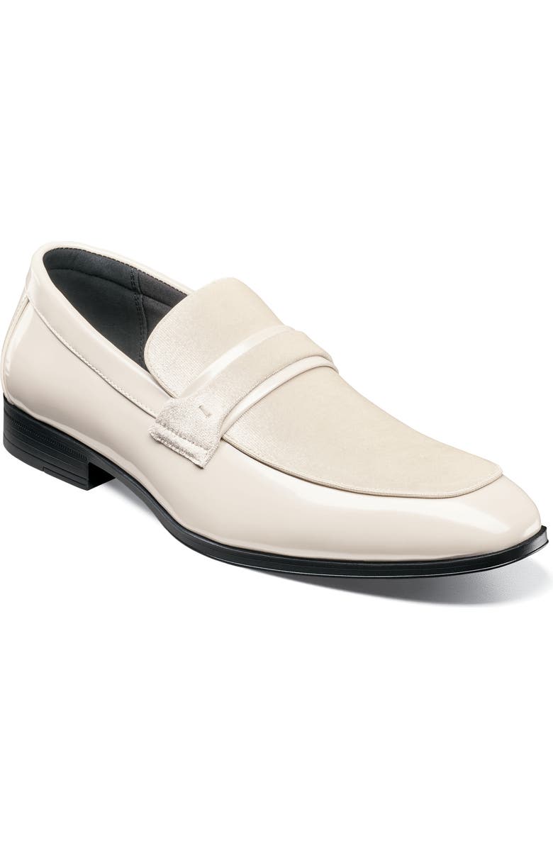 Stacy Adams Spratley Saddle Loafer, Main, color, Ivory