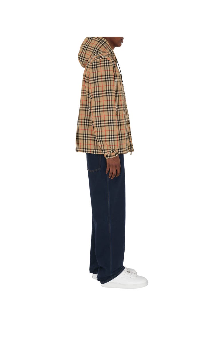 Burberry Reversible Check Jacket, Alternate, color, Sand Beige