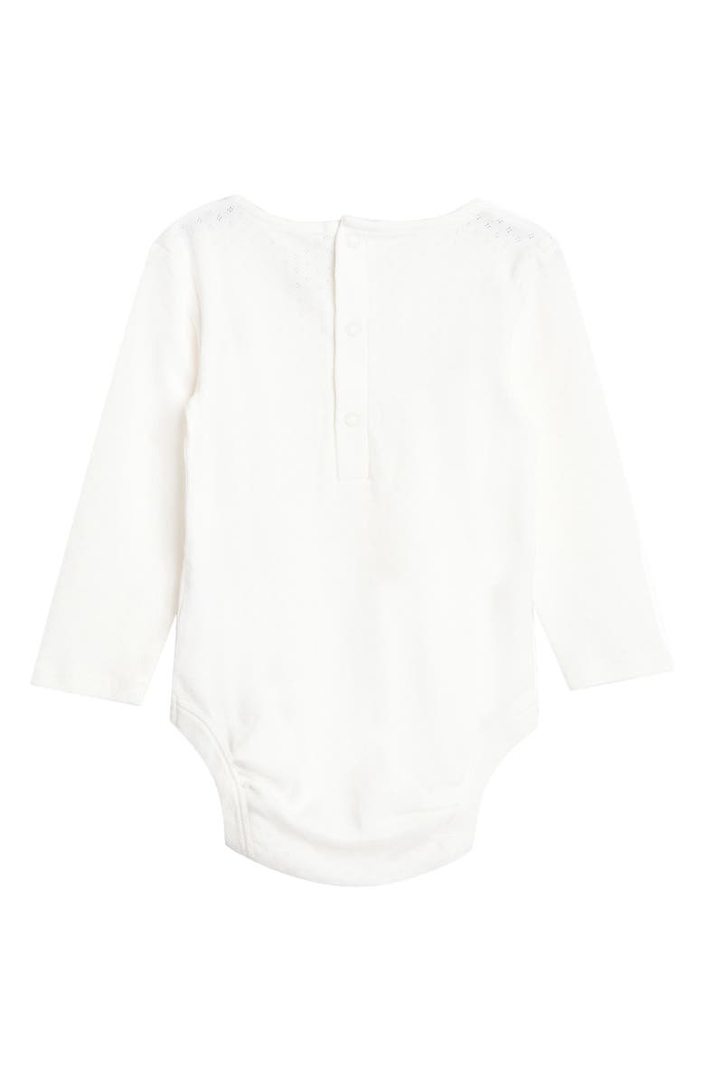 JOJO MAMAN BEBE Velvet Dress & Long Sleeve Bodysuit Set, Alternate, color, Red