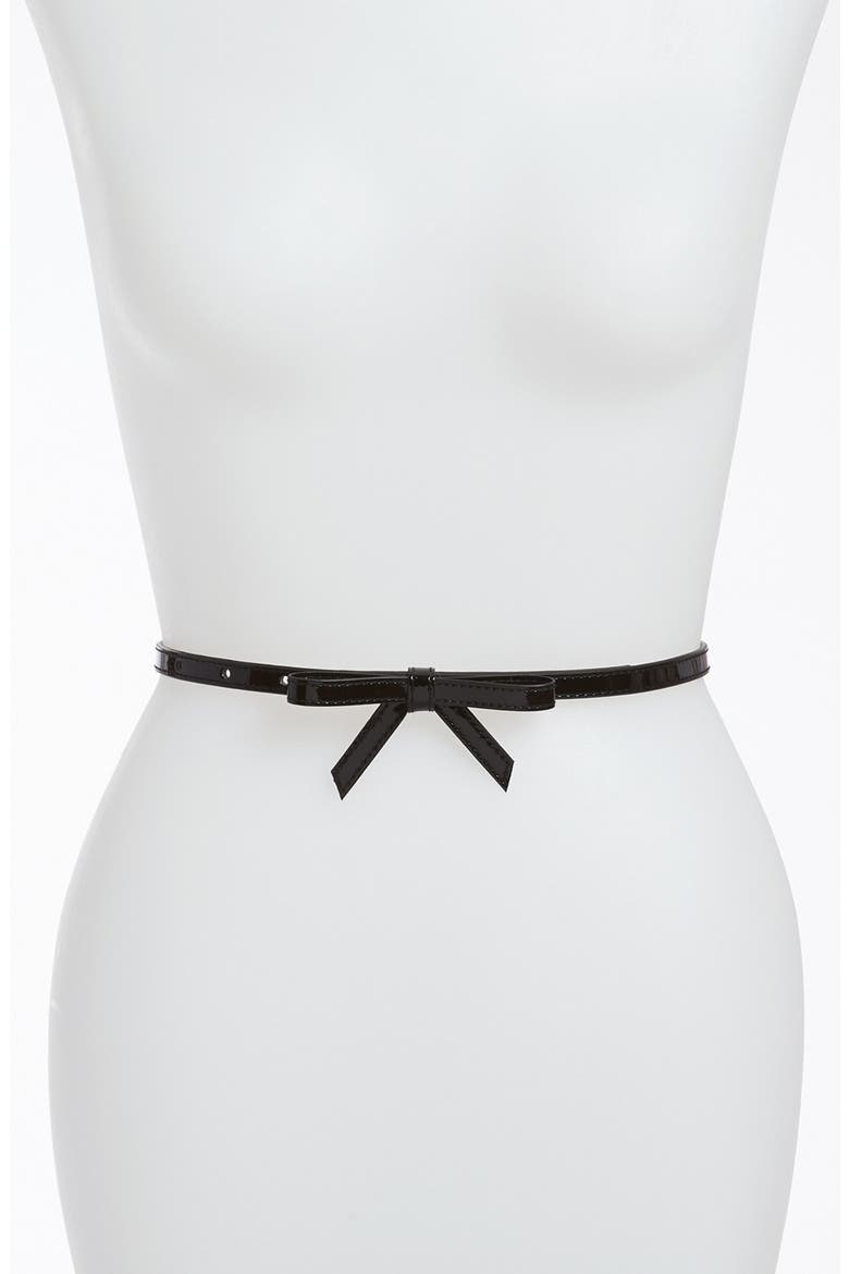 Faux Leather Belt, Main, color, BLACK