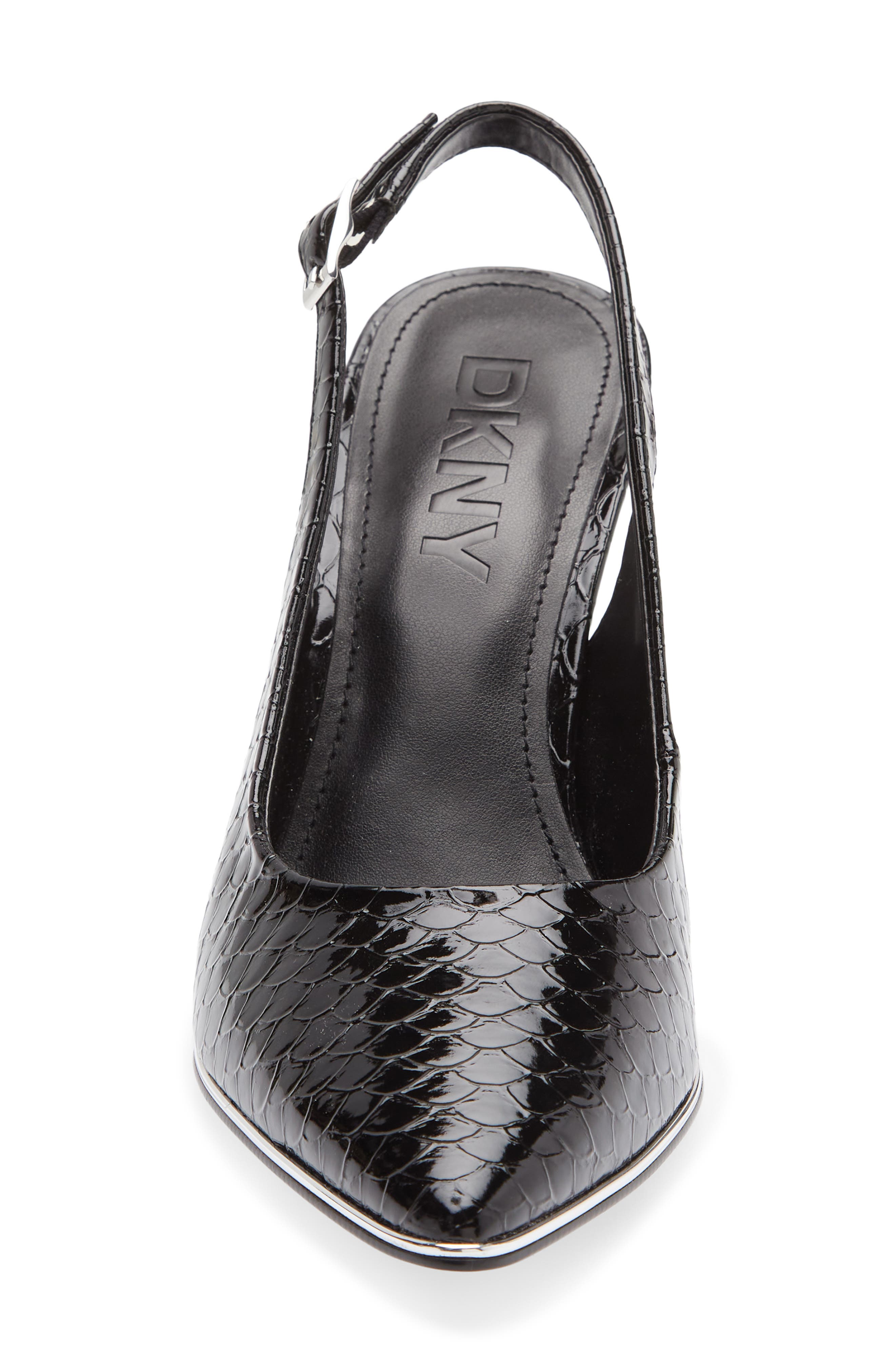 Preston Pointed Toe Slingback Pump, Alternate, color, BLACK