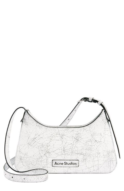Mini Platt Crackle Leather Shoulder Bag