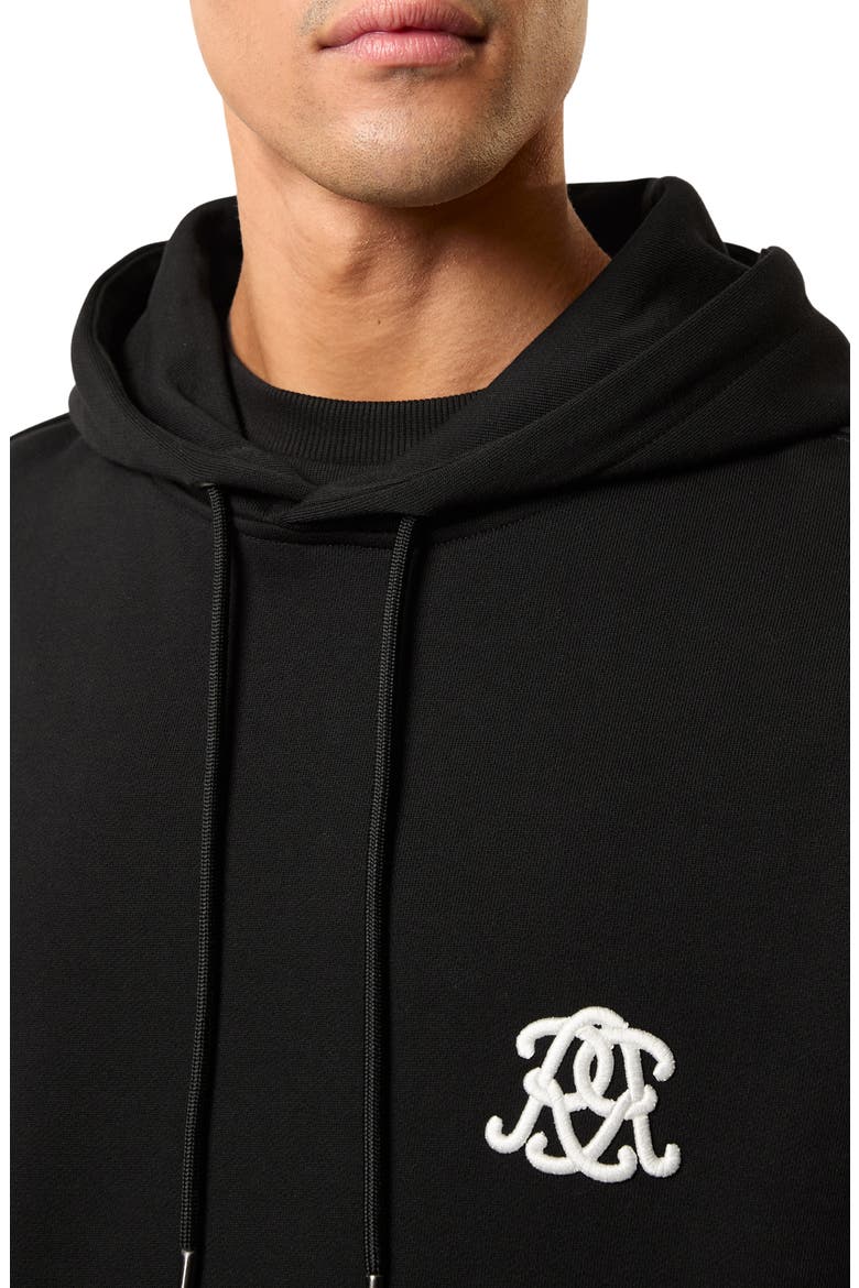 Conlin Embroidered Hoodie, Alternate, color, BLACK
