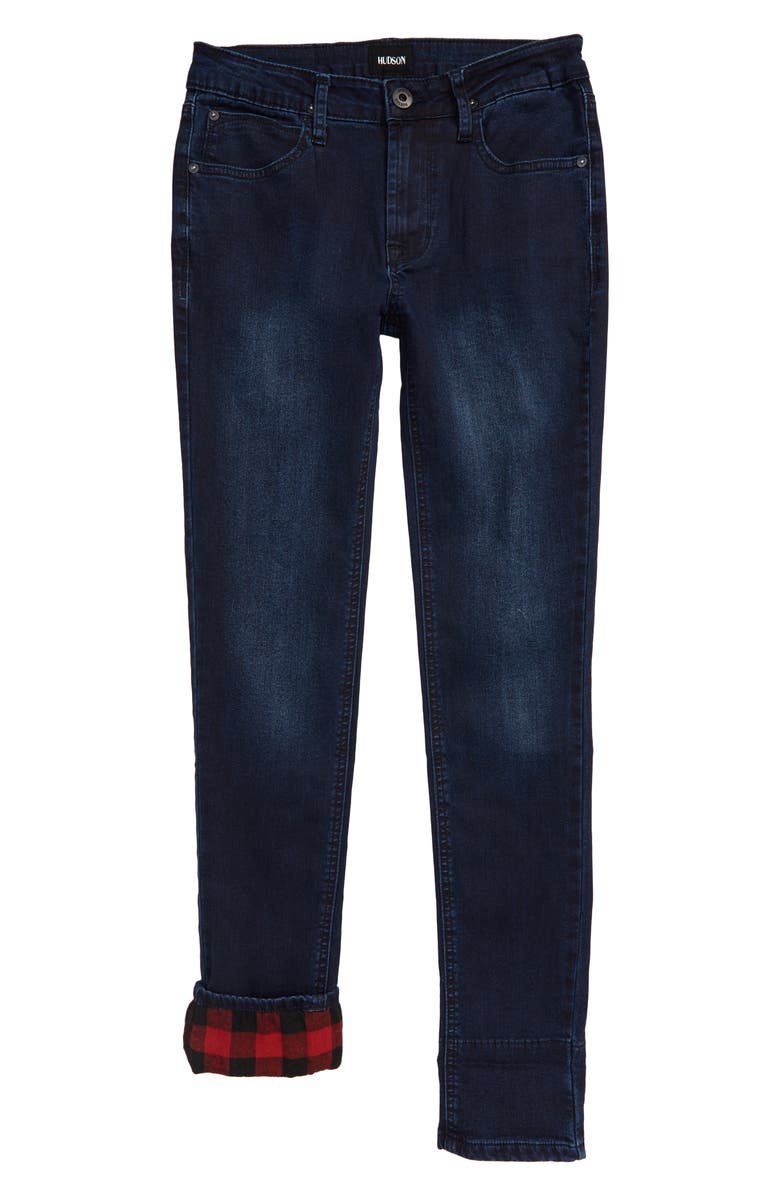 Hudson Jeans Flannel Skinny Jeans, Main, color,