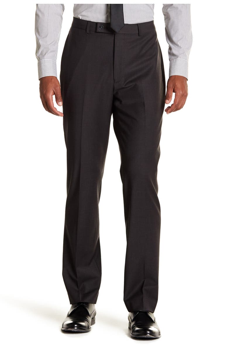 Calvin Klein Solid Gray Wool Suit Separate Pants - 30-34" Inseam, Main, color,