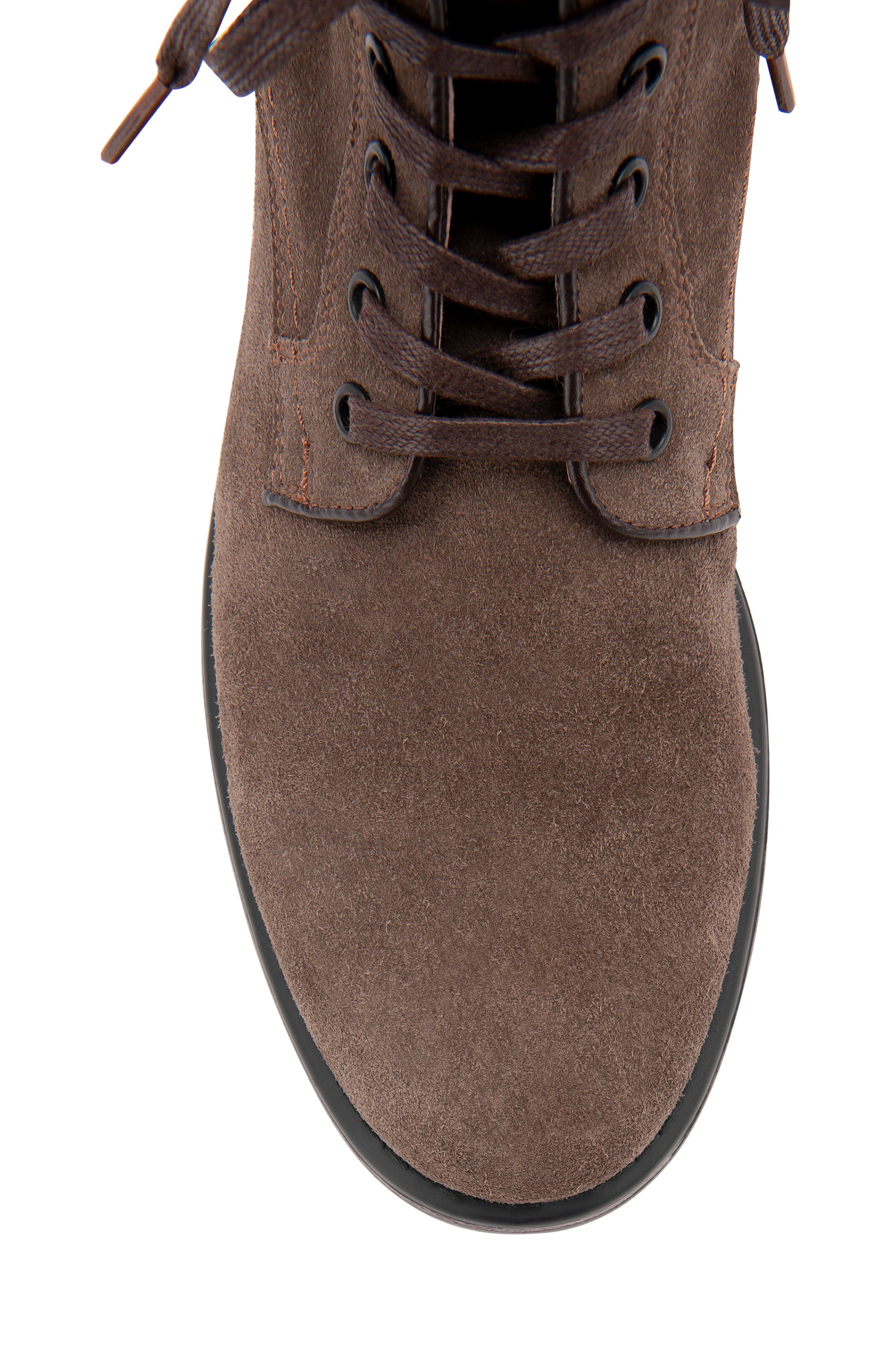 Peter Waterproof Plain Toe Boot, Alternate, color, BROWN SUEDE