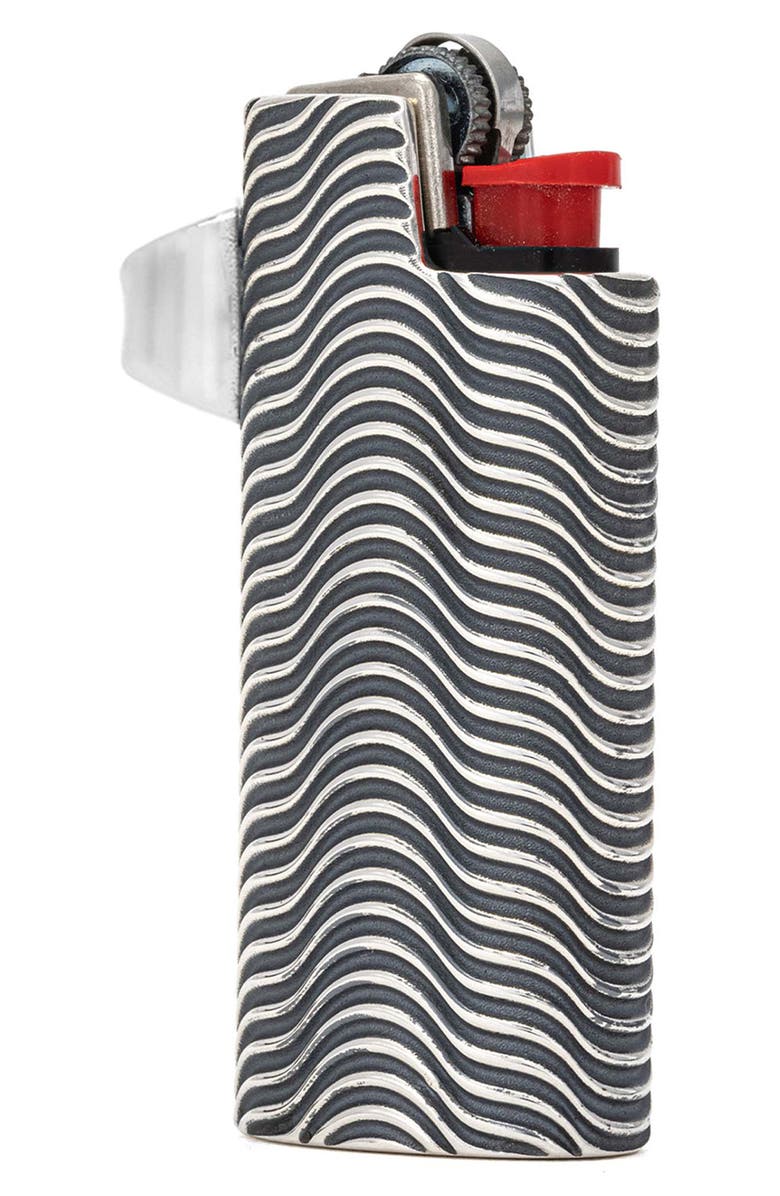 Good Art Hlywd Men's Mini Noodle Sterling Silver Lighter Cover, Main, color,