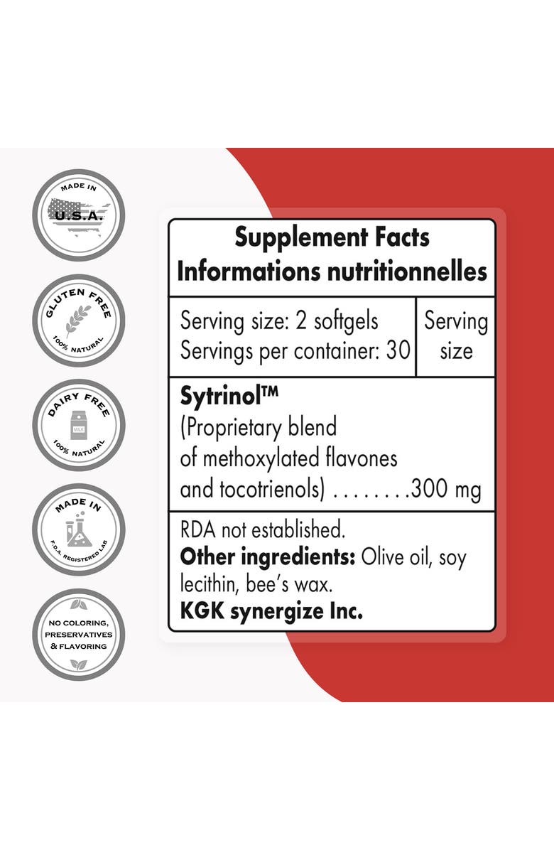 SuperSmart Sytrinol Supplement 300mg, Alternate, color, NO COLOR