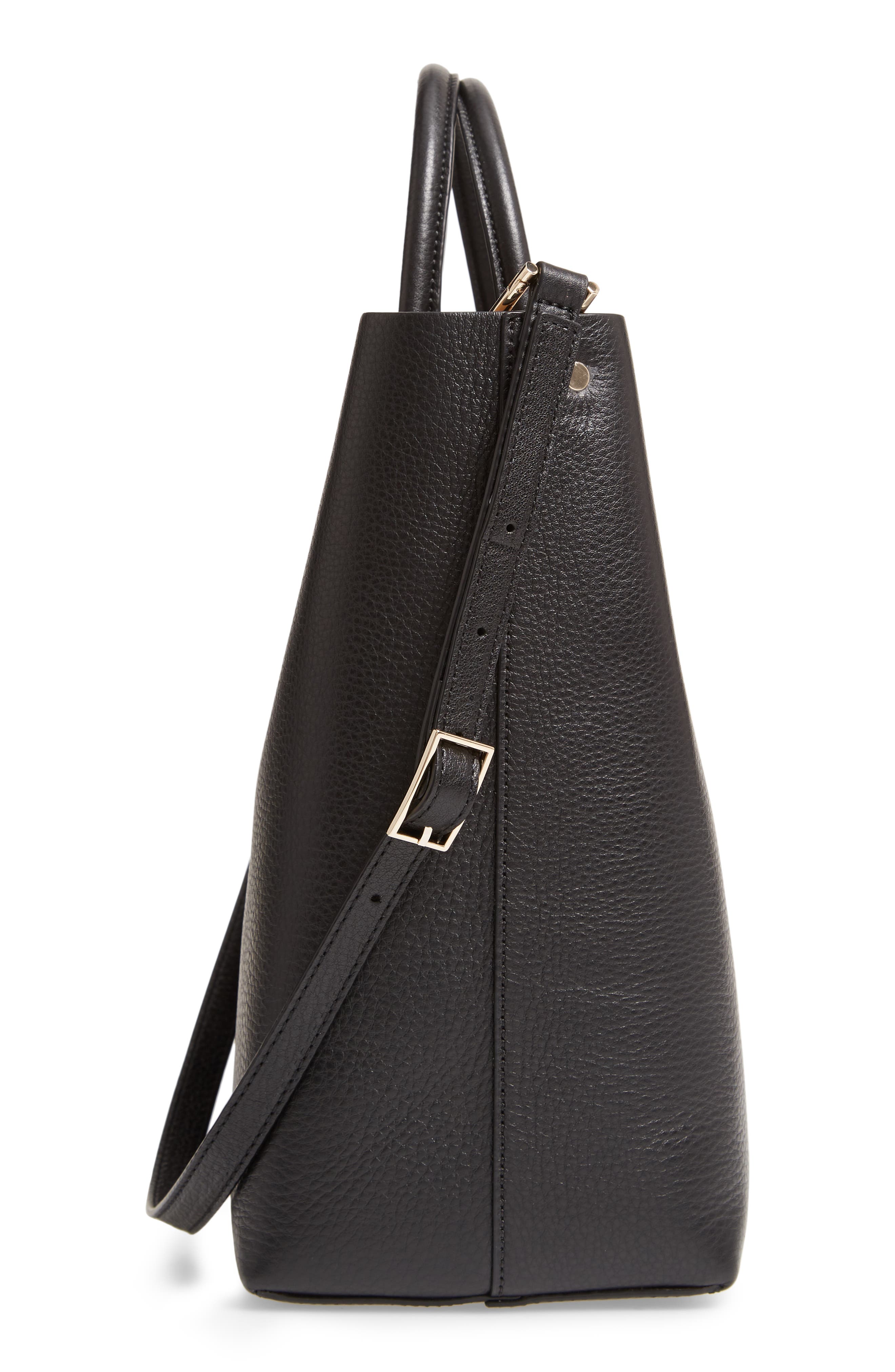 OAD New York Tall Carryall Pebbled Leather Tote, Alternate, color, 