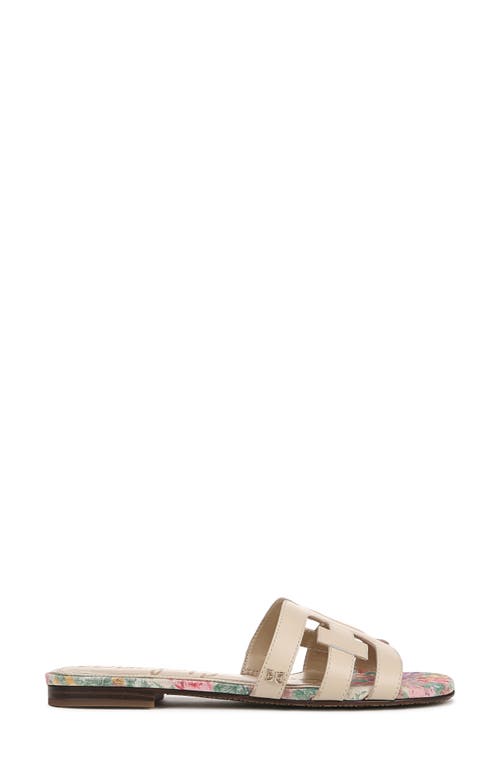 Sam Edelman Bay Slide Sandal Ecru Sand Leather In Ecru Sand
