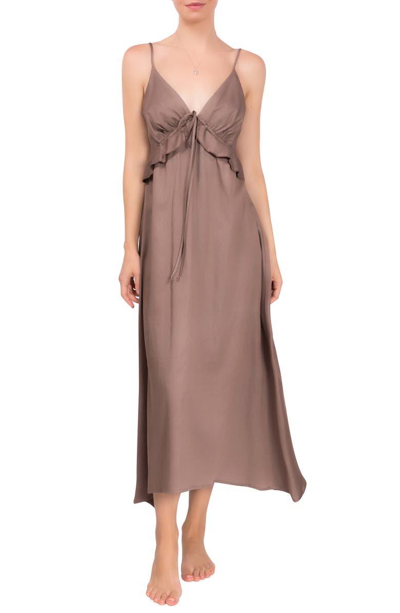 Everyday Ritual Sophia Nightgown, Main, color, Chocolate