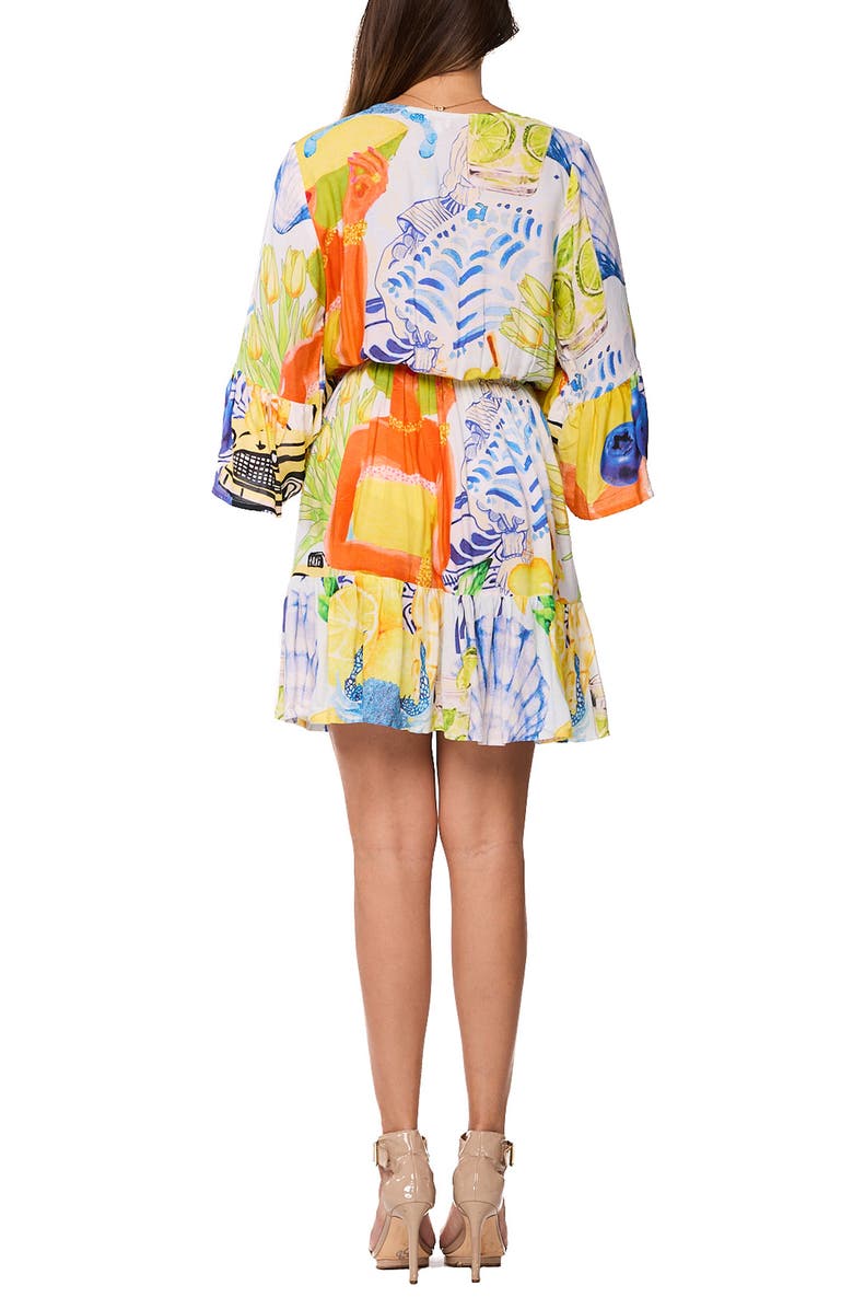 RANEES Relaxed Patchwork Minidress, Alternate, color, Blue