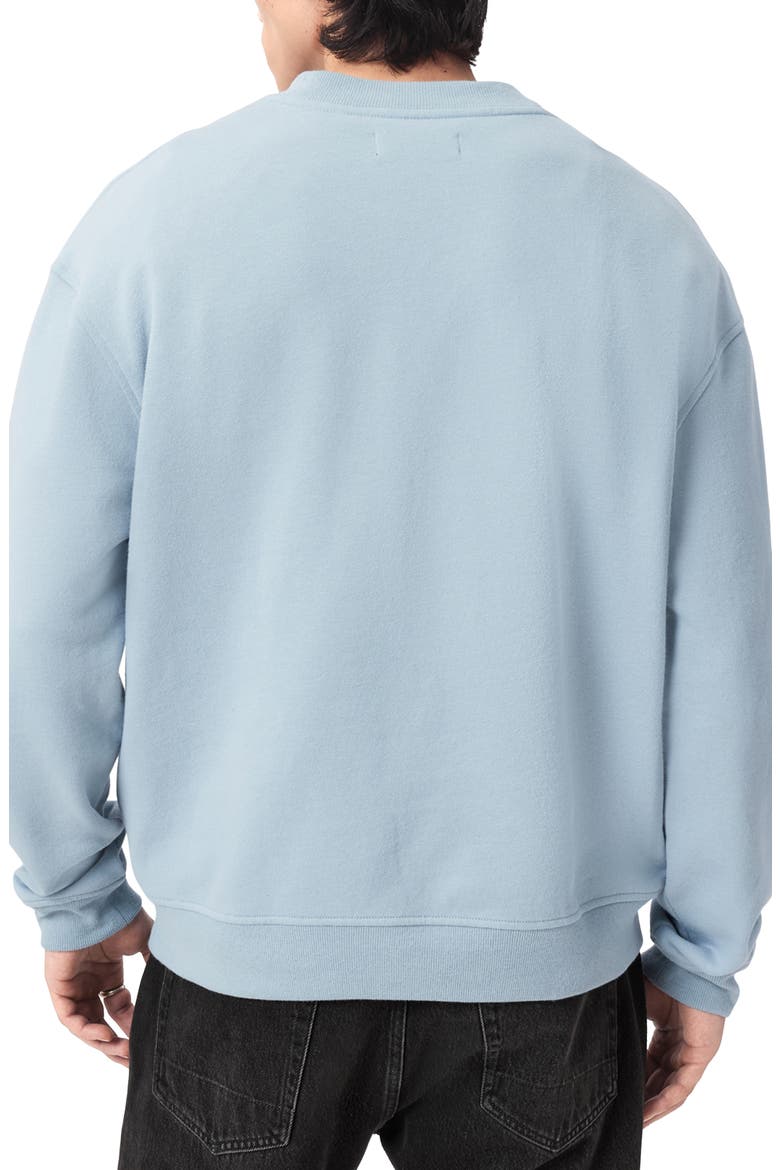 Asher Crewneck Sweatshirt, Alternate, color, MISTY BLUE