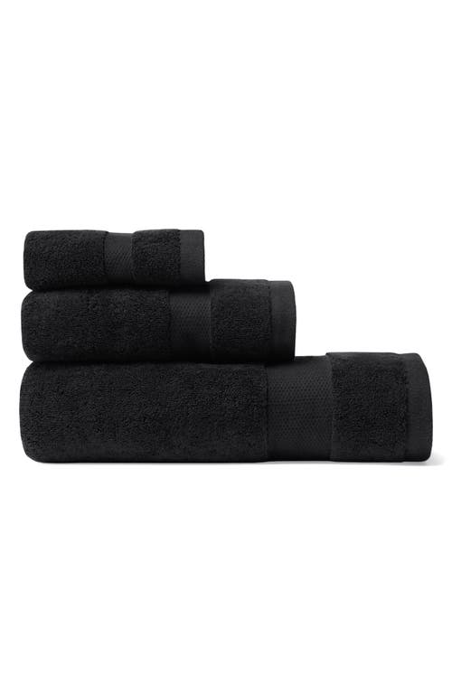 Sferra Bello Nuovo Combed Cotton Bath Towel In Black