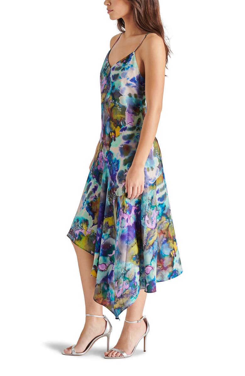 Steve Madden Elysia Sleeveless Asymmetric Midi Dress, Alternate, color, 