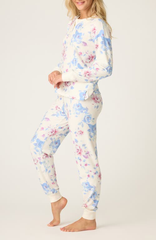Pj Salvage Rodeo Rose Thermal Pajamas In White