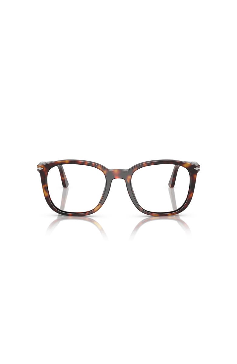 Persol 50mm Rectangle optical glasses, Alternate, color, Tortoise