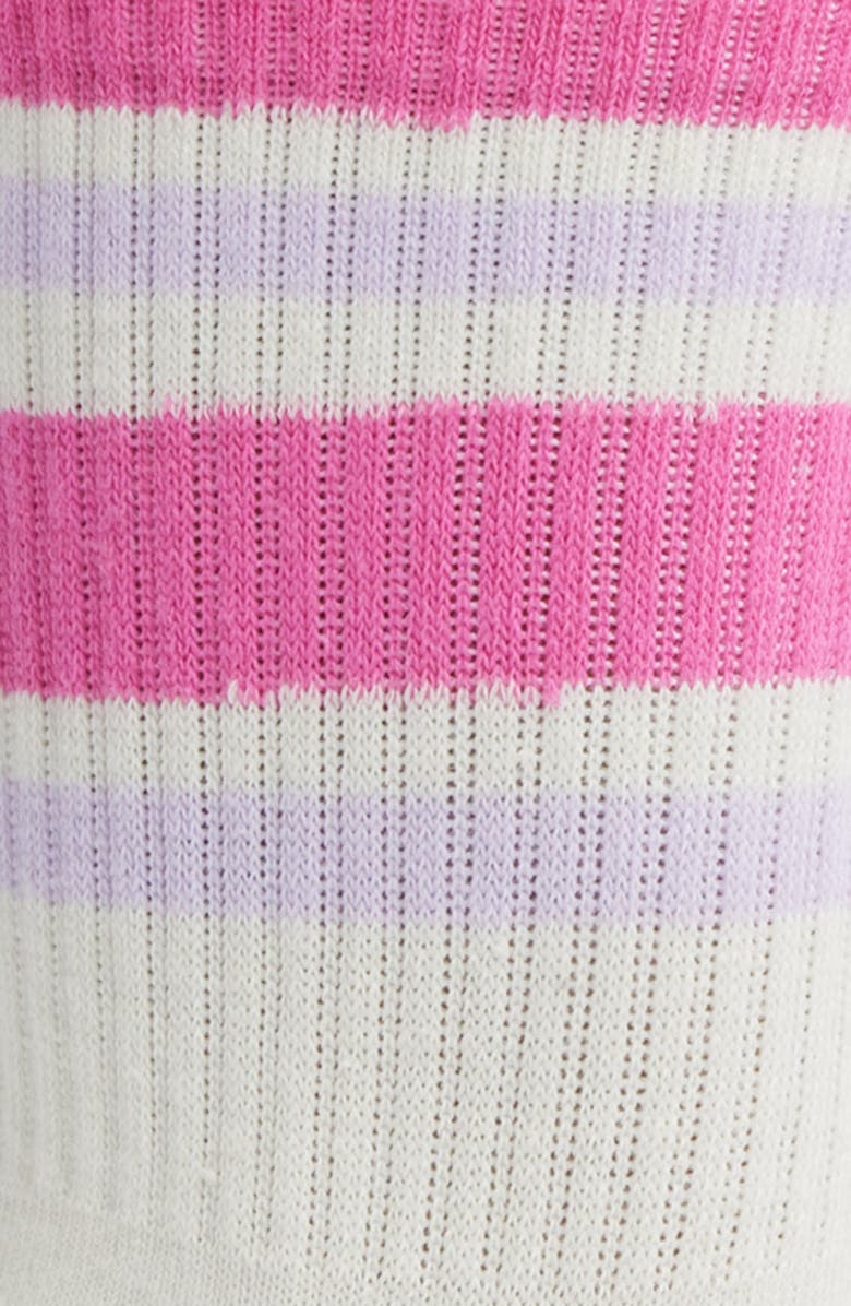 Stems Mix & Match Cotton Blend Crew Socks, Alternate, color, Pink/ Violet