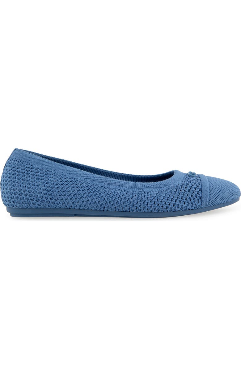 Aerosoles Annelie Open Knit Flat, Alternate, color, Blue Jean Knit Fabric