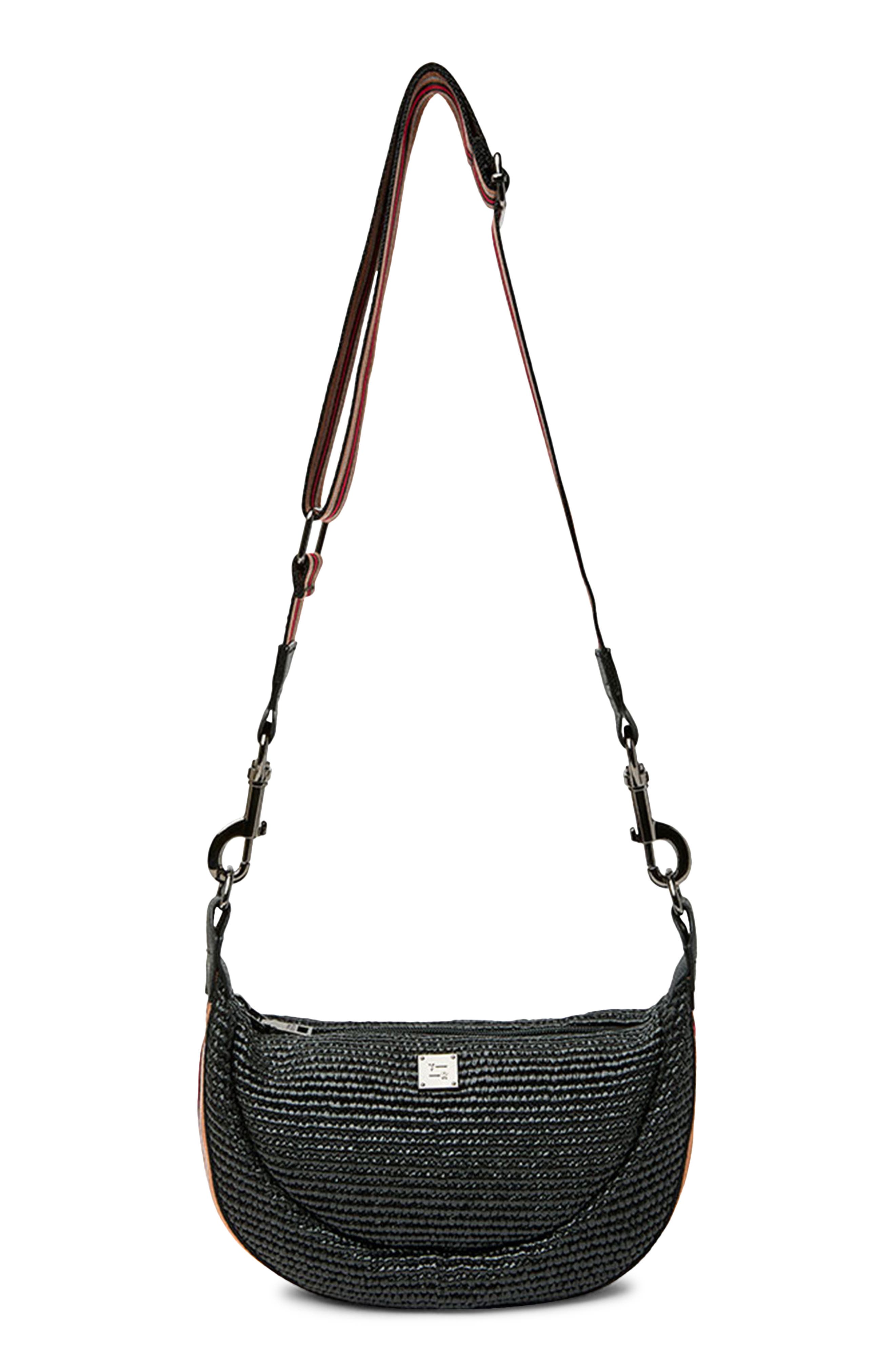 THINK ROYLN Tiny Dancer Raffia Shoulder Bag, Main, color, 