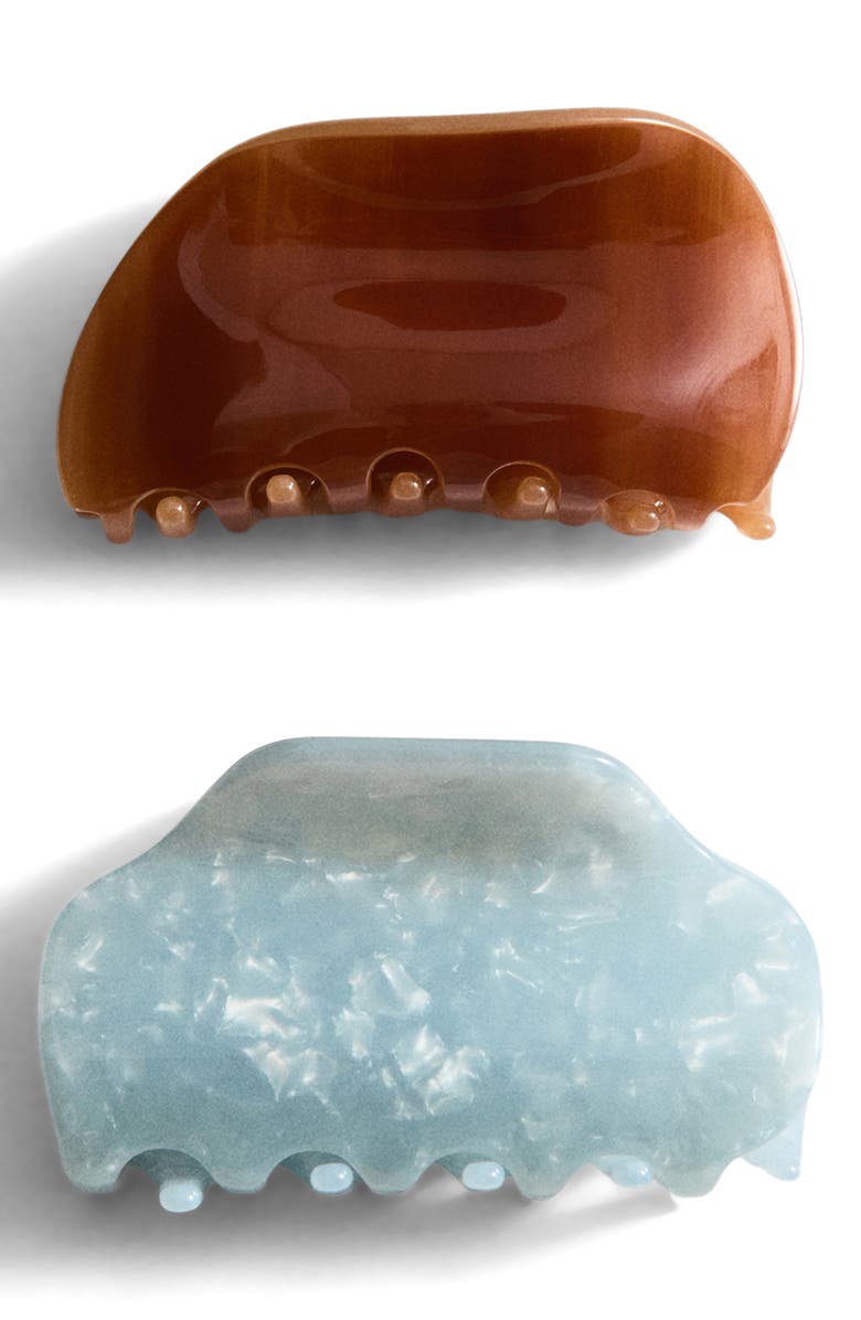 MANGO Assorted 2-Pack Claw Clips, Main, color, Sky Blue