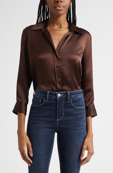 Dani Silk Charmeuse Blouse