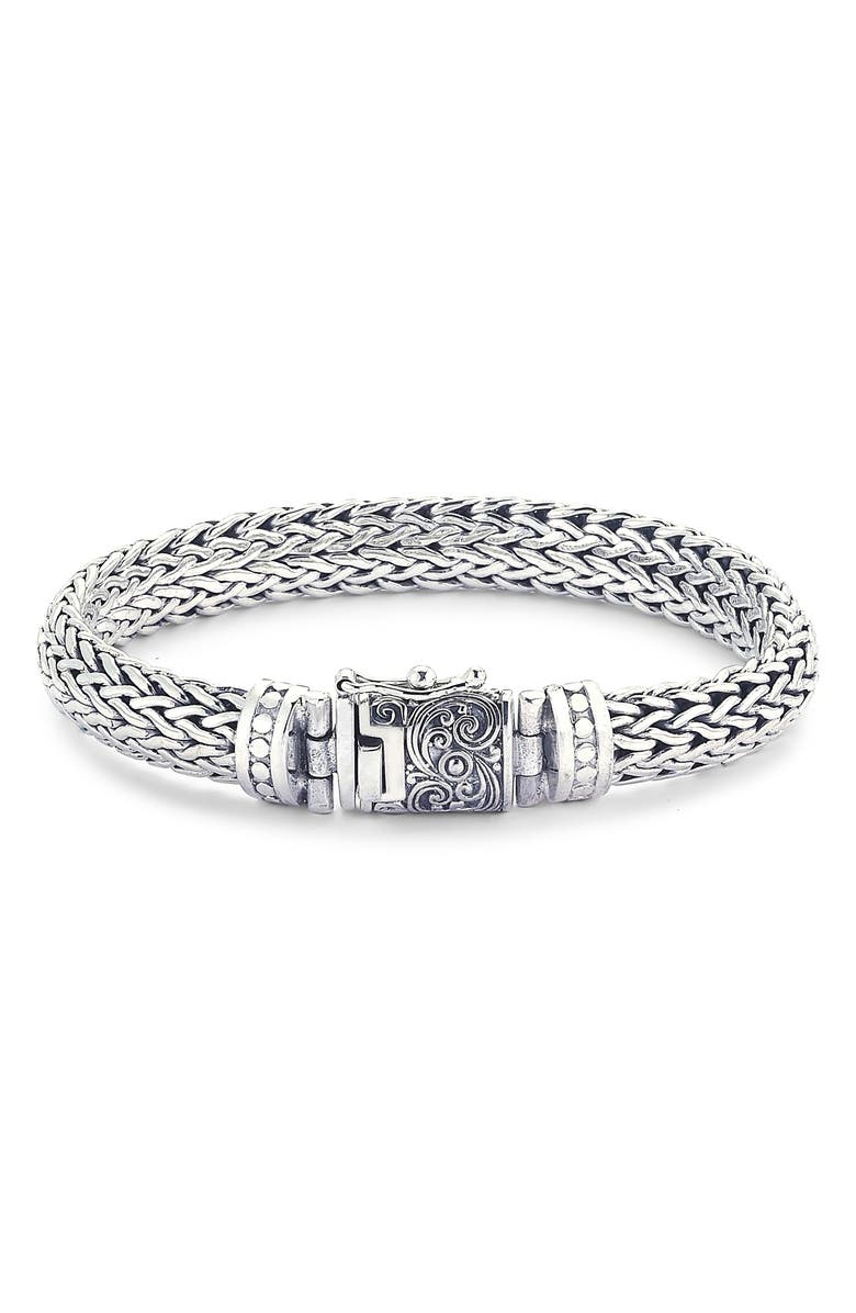 SAMUEL B. Sterling Silver Chain Bracelet, Main, color, Silver