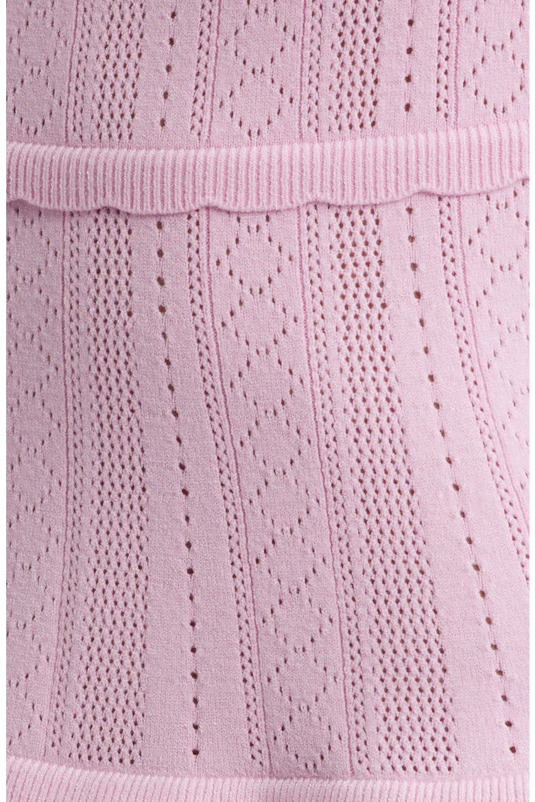 Laighton Pointelle Knit Dress, Alternate, color, CANDY FLOSS PINK