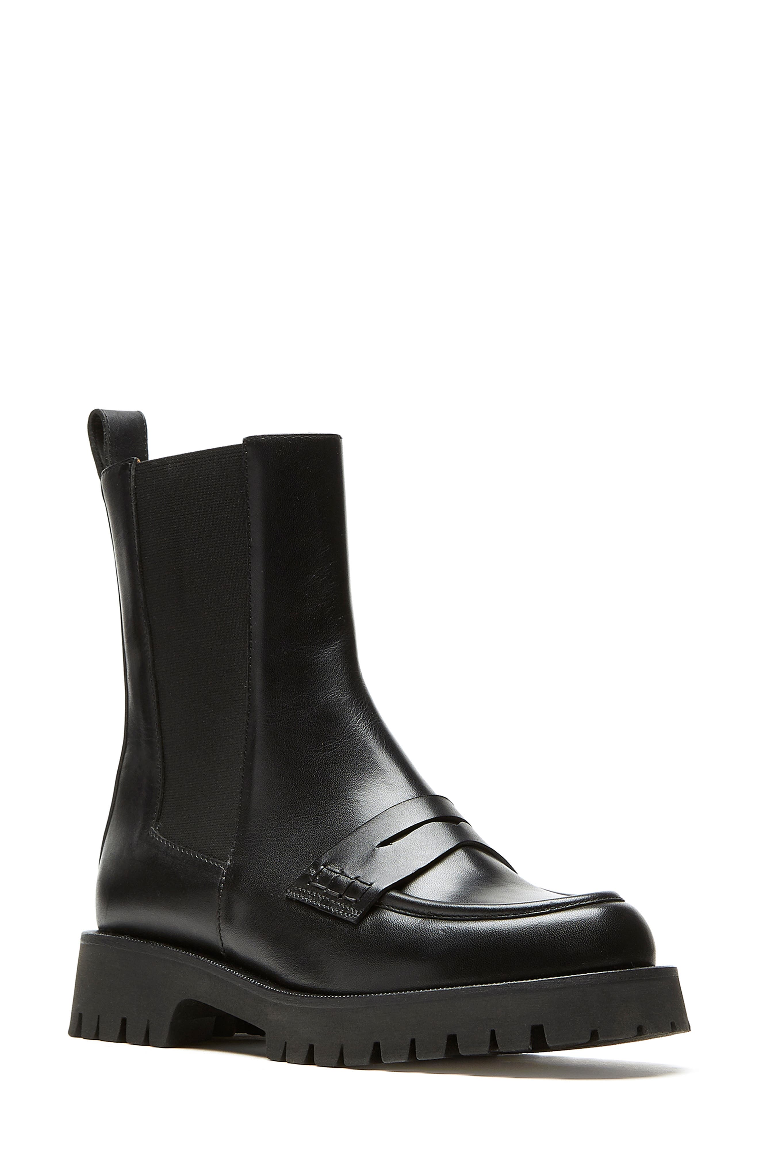 La Canadienne Beth Penny Chelsea Boot in Black Leather 