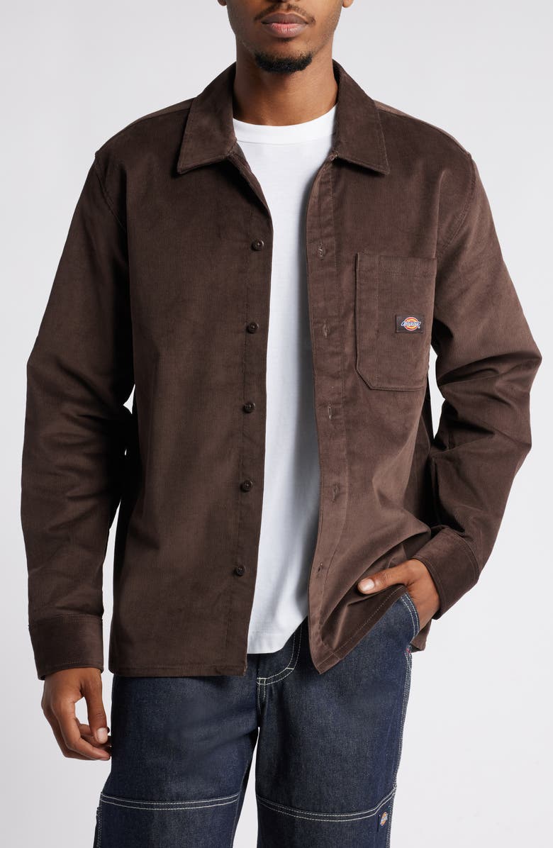 Dickies Corduroy Button-Up Shirt, Main, color, 