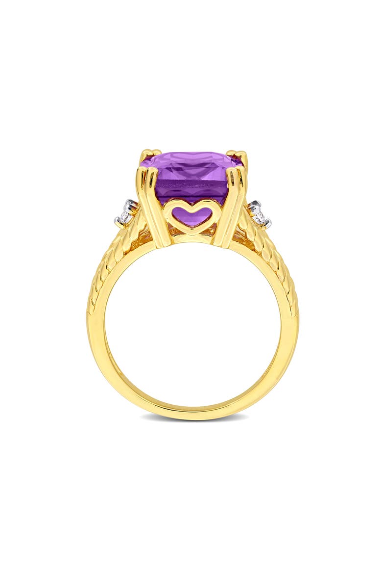 Amethyst & White Topaz Statement Ring, Alternate, color, PURPLE