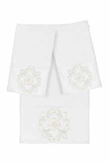 Alyssa 3-Piece Embellished Towel - White