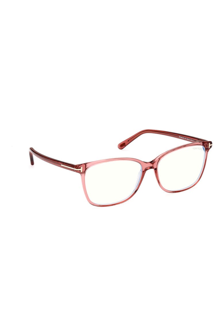 54mm Square Blue Light Blocking Glasses, Alternate, color, PINK / OTHER