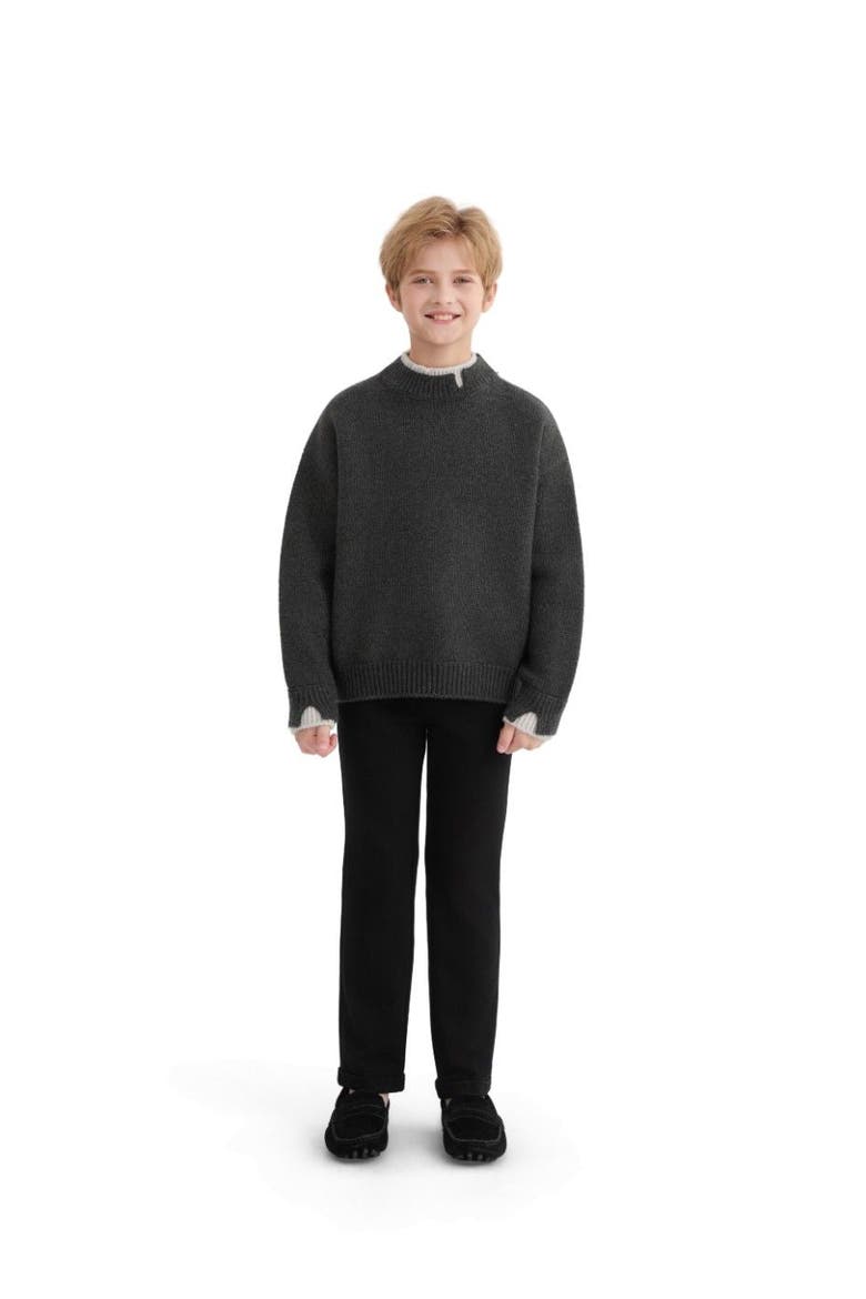 Classic Knit Sweater, Alternate, color, Grey