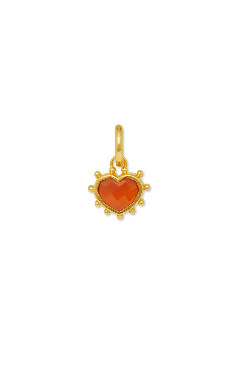 Ottoman Hands Onyx Heart Charm, Main, color, Gold