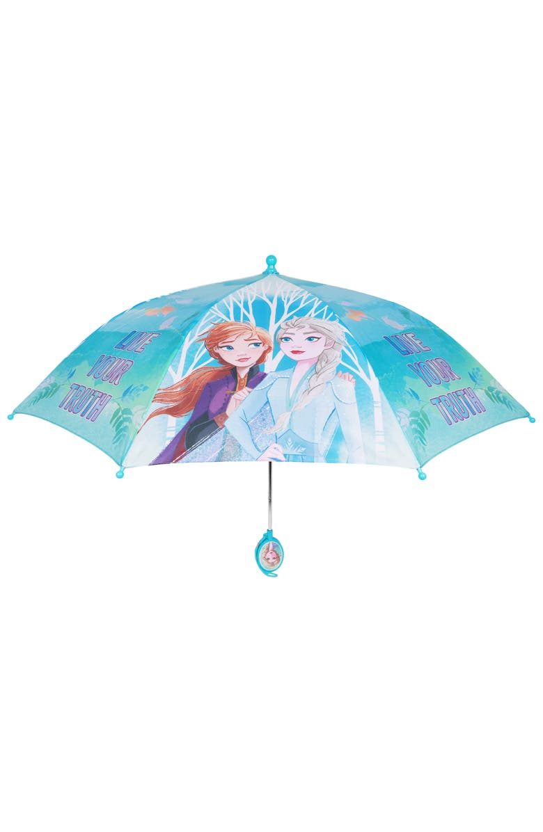 Disney Frozen "Live Your Truth" Kids Umbrella, Main, color, Light Blue