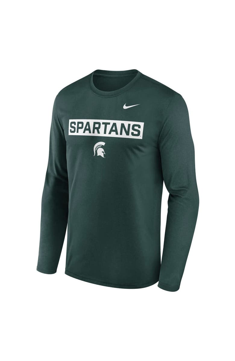 Nike Men
s Nike Green Michigan State Spartans Primetime Campus 2-Hit Legend Dri-FIT Long Sleeve T-Shirt, Alternate, color, Green