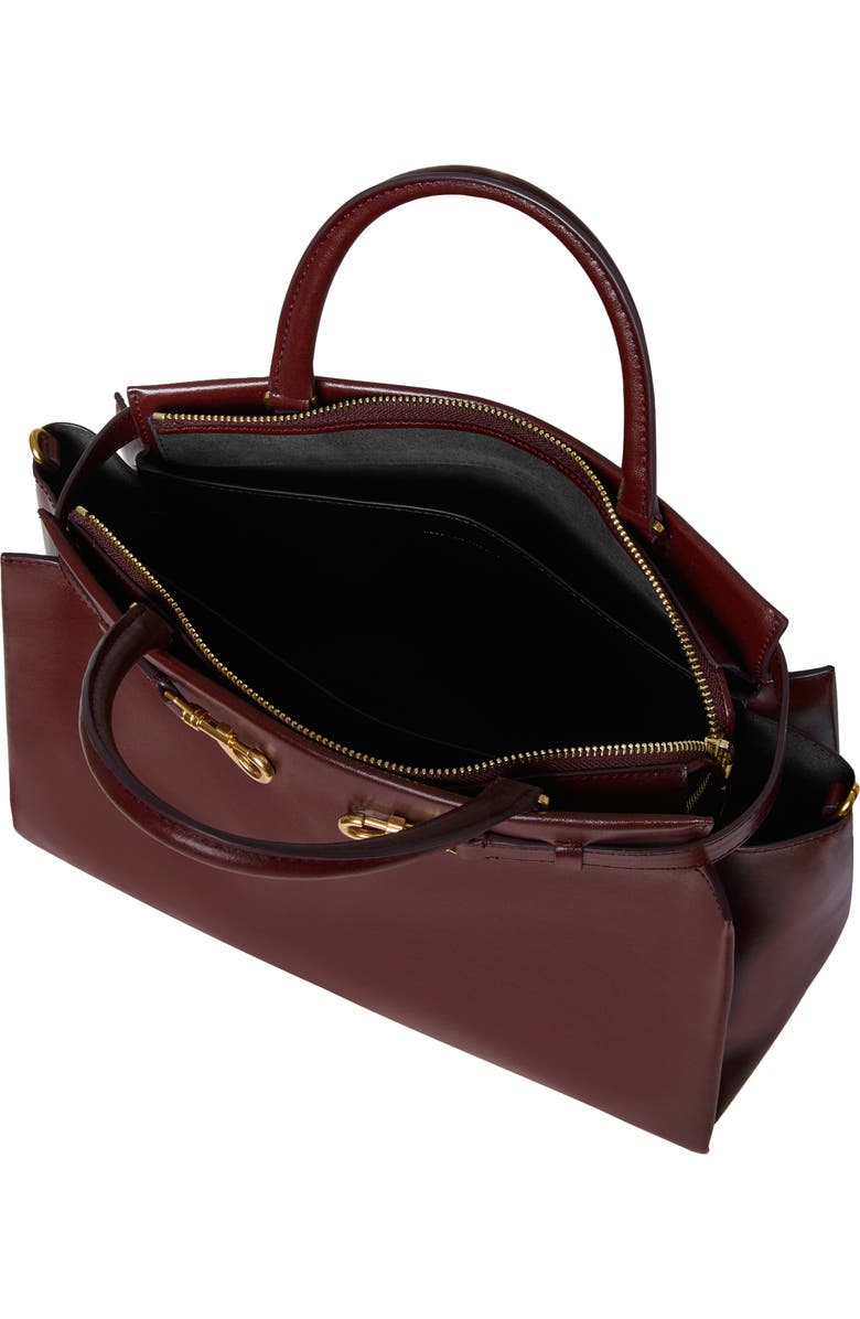 Rebecca Minkoff Insider Leather Shoulder Bag, Alternate, color, Port