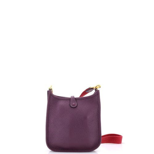 Pre-owned Hermes Hermes Evelyne Bag Gen Iii Clemence Tpm In Purple