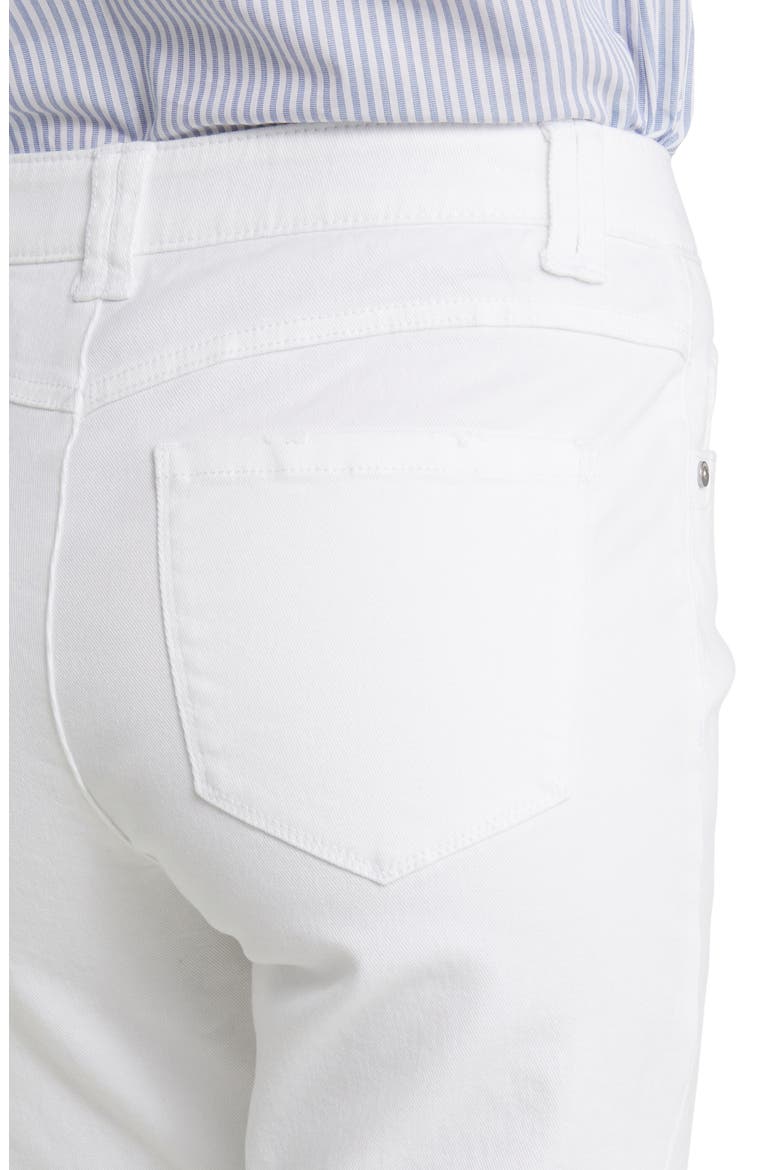 Tatum 'Ab'Solution Frayed High Waist Ankle Flare Jeans, Alternate, color, OPTIC WHITE