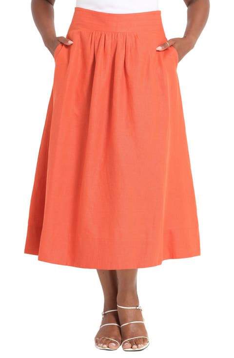 Kaia Linen Blend Skirt