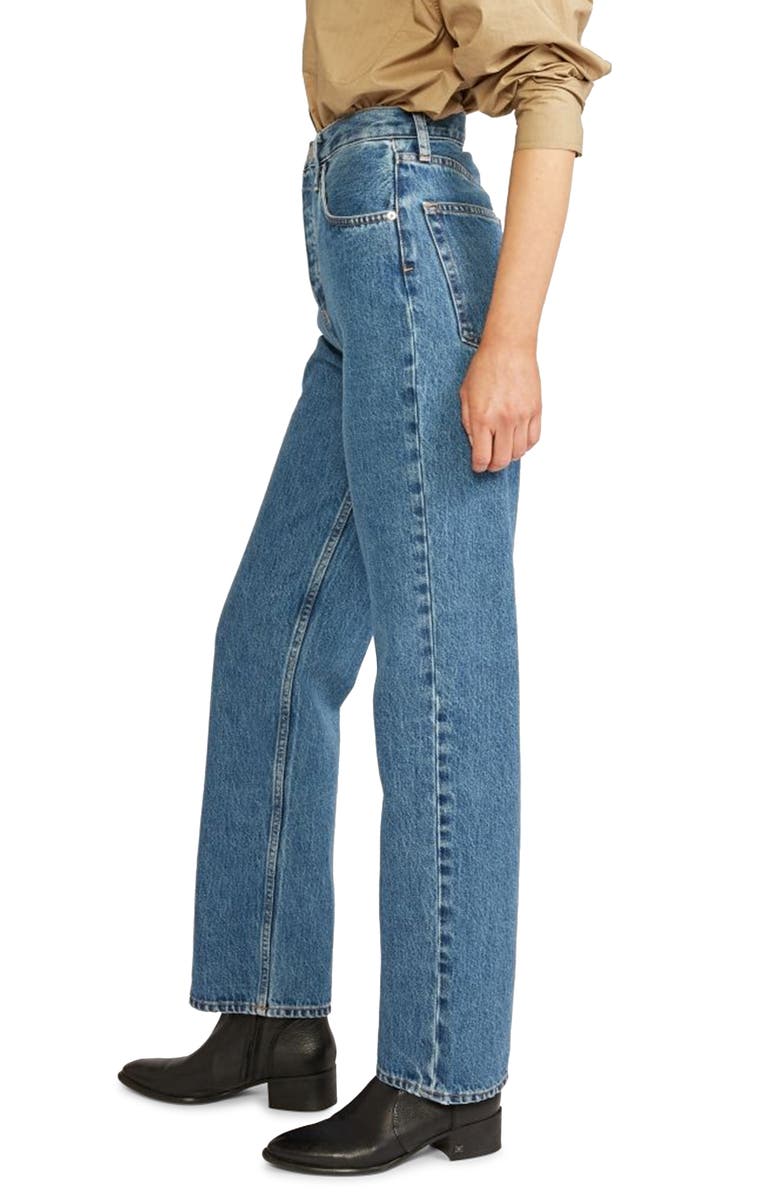 ÉTICA Carine Superhigh Waist Straight Leg Jeans, Alternate, color,