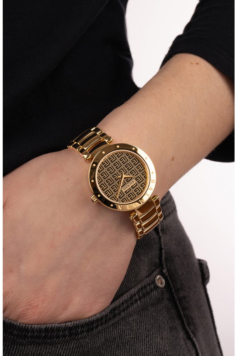 Bijou Bracelet Watch, 33mm, Alternate, color, YELLOW GOLD PVD COATING