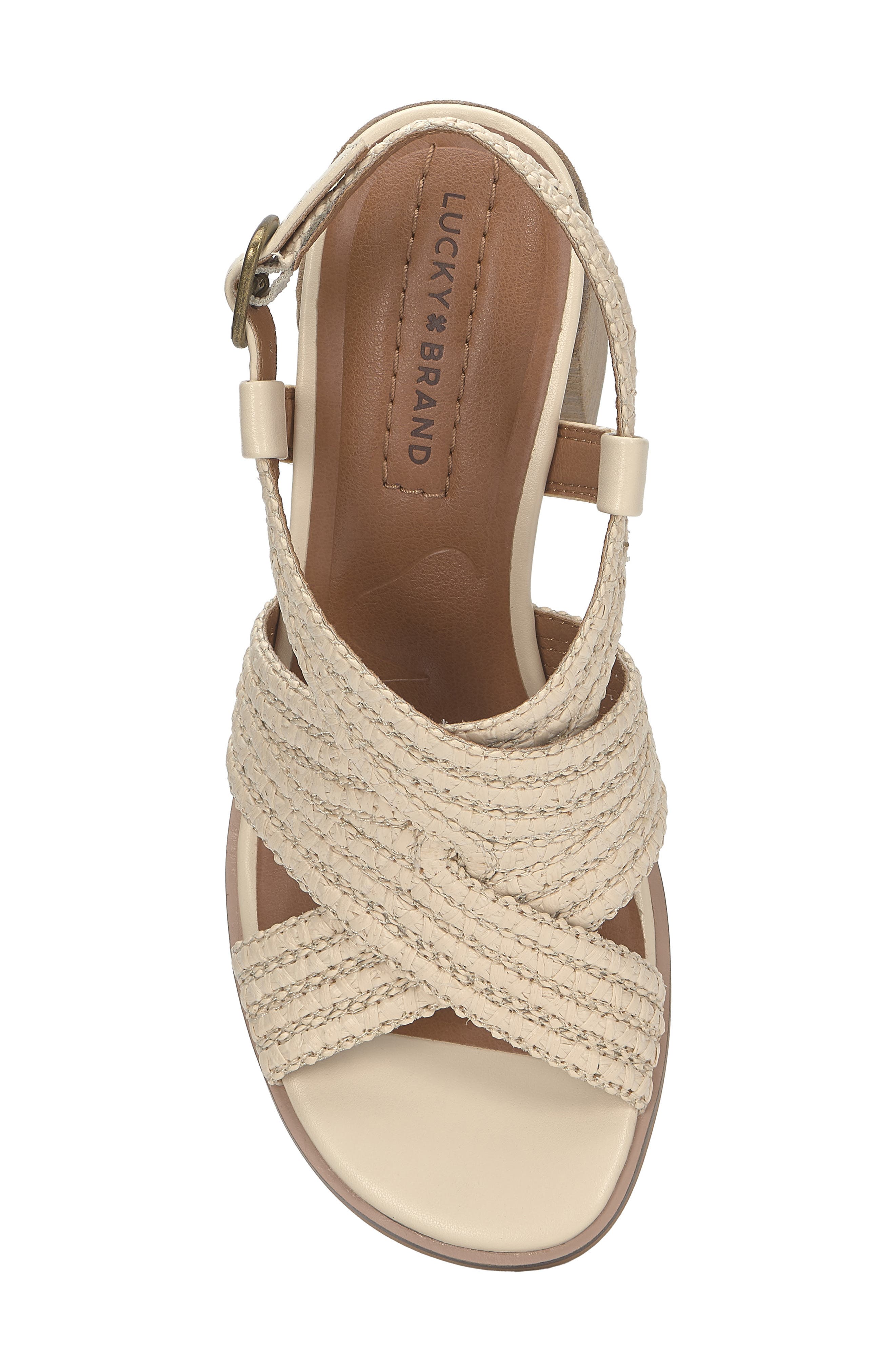 Lucky Brand Sasina Slingback Sandal, Alternate, color, Parchment