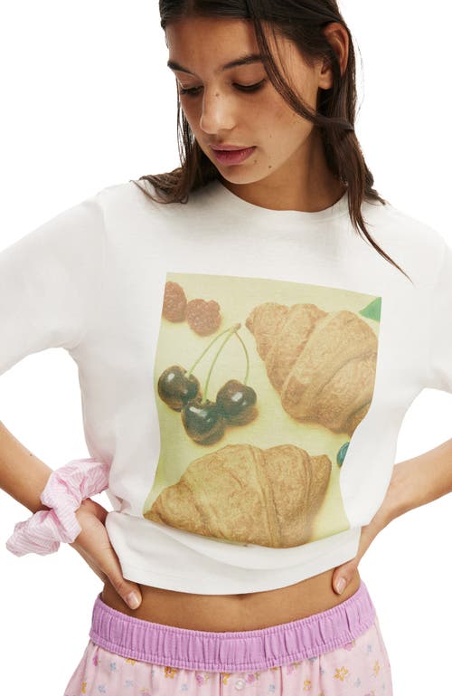 Cotton On Body Lounge Graphic Tee In White