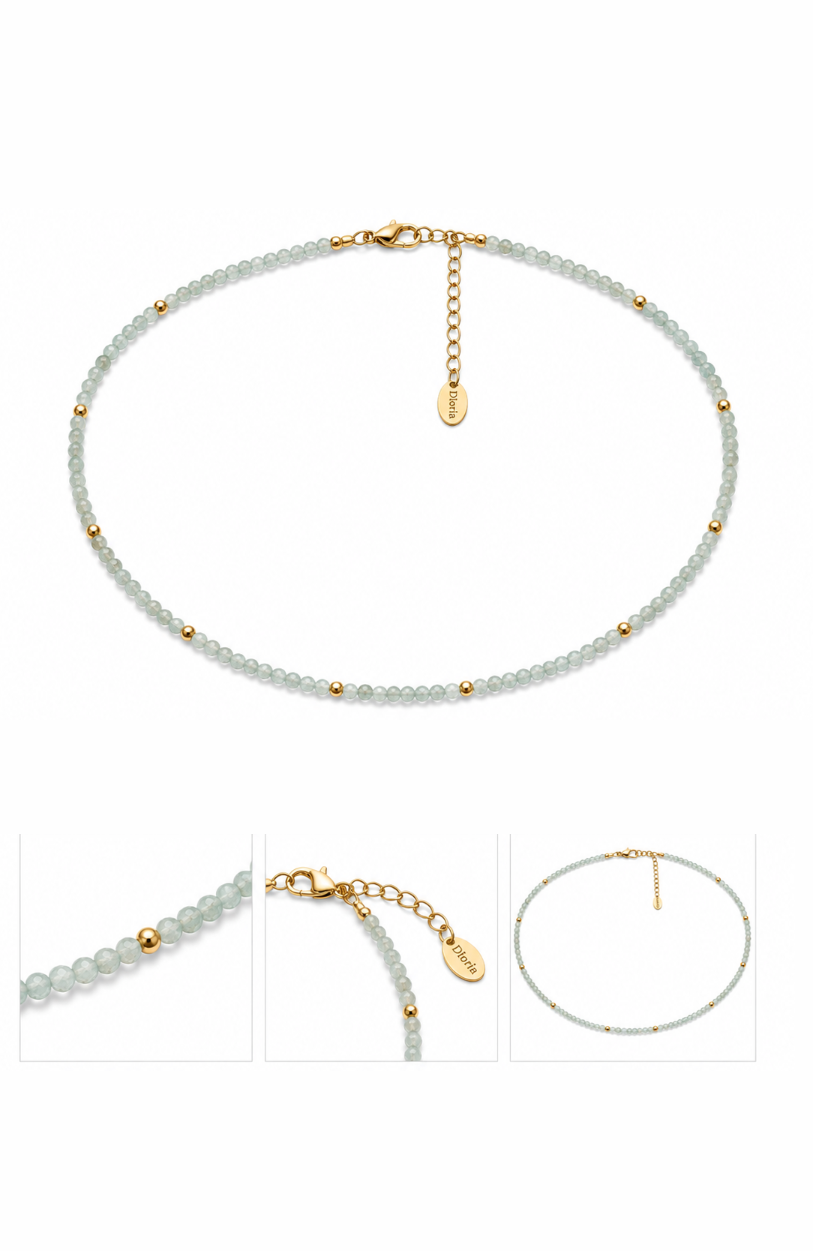 Женские аксессуары DLORIA Sea Mist Beaded Necklace — фото 3