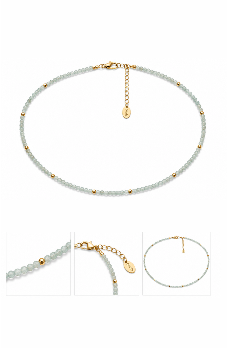 DLORIA Sea Mist Beaded Necklace, Alternate, color, Pale Blue