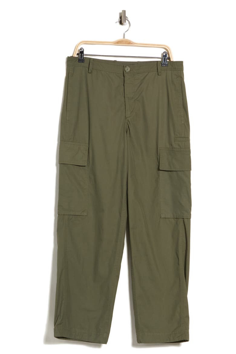 Cotton Twill Cargo Pants, Alternate, color, OLIVE